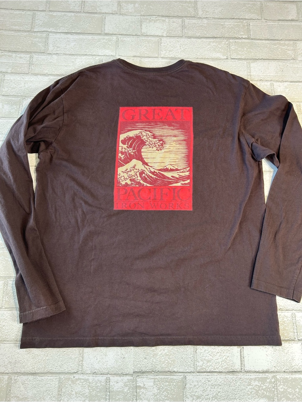 Patagonia Men’s Long sleeve Tshirt Organic Cotton Large Outdoor